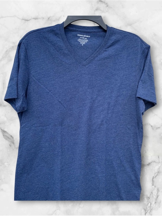 Banana Republic Factory Other - Banana Republic Factory Men's Heathered Blue V-Neck Tee Sz Small